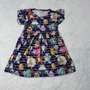 Pokemon multicoloured dress Size 4 years #kids #gaming